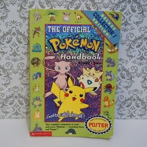 '99 The Official Pokemon Handbook Nintendo "Gotta Catch Em' All!" No Poster